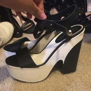 Chanel platform heels